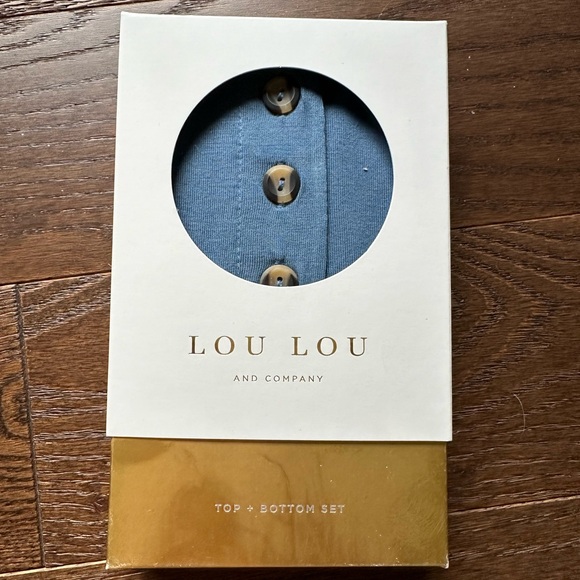 Lou Lou & Company Other - Lou lou & company two piece navy pajamas size 3m NEW IN BOX